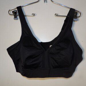 Cacique No Underwire Comfy Black Bra Sz 40DDD
